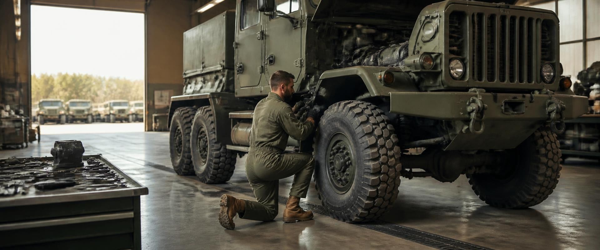Why Regular Auto Repair Shop Visits Matter for Heavy-Duty Military Trucks